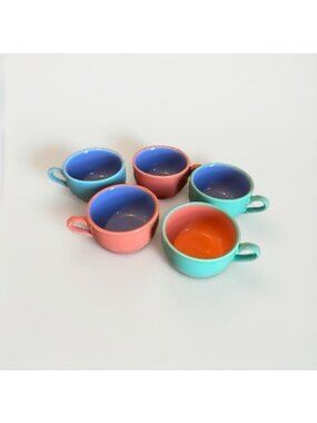 5 Lindt Stymeist Colorways Small Teacups/ Espresso